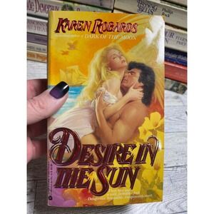 Desire in the Sun Karen Robards Paperback Historical Romance Novel 1988 Clinch